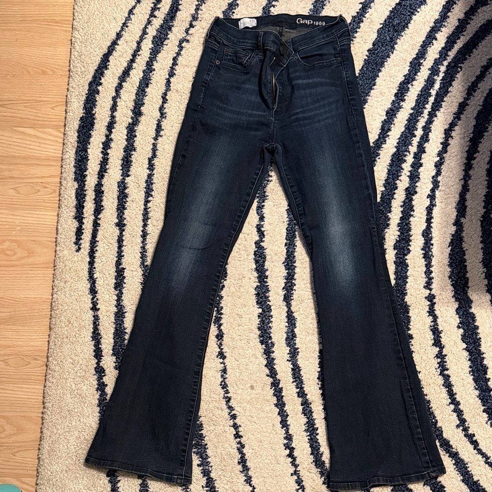 GAP Women's Dark Blue Flare Jeans